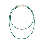 Halftime Show Itsy Green Onyx Adjustable Necklace