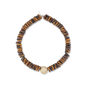 Deluxe Mahogany Jumbo Tigers Eye Gemstone Bracelet