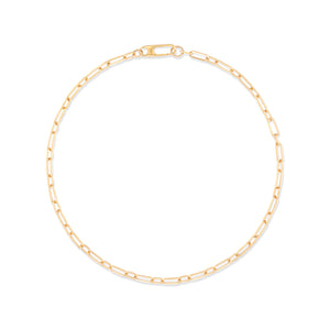 Shimmer Yellow Gold Fill Paperclip Chain