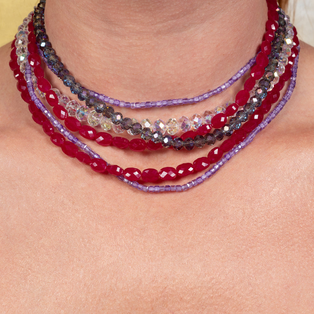 Battle Royale Jumbo Ruby Gemstone Choker