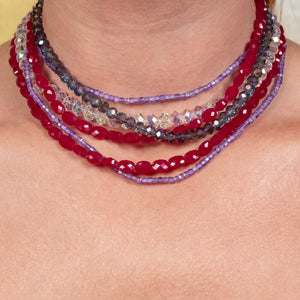 Battle Royale Jumbo Ruby Gemstone Choker